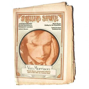 Vintage June 22, 1972 Rolling Stones No. 111 Magazine Newspaper - Van Morrison